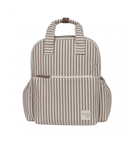 Mochila Walking Mum Praliné Rayas Moka