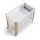 Minibressol DOCO Sleeping 90x50 blanca/natural amb matalàs Cotinfant